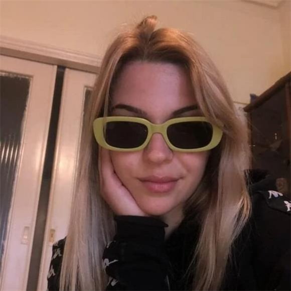 4 Pack Retro Sunglasses Vintage Sunglasses Small Square Rectangle 90s Glasses - Picture 5 of 7